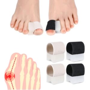 HaluGel DUO™ — zestaw separatorów na haluksa - (2 czarne + 2 beżowe GRATIS)